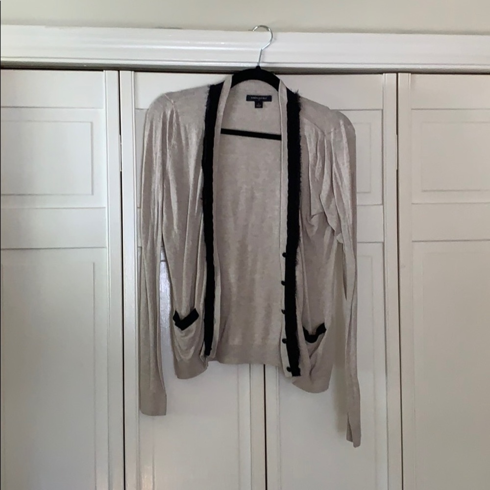 Banana Republic Black Trim Cardigan